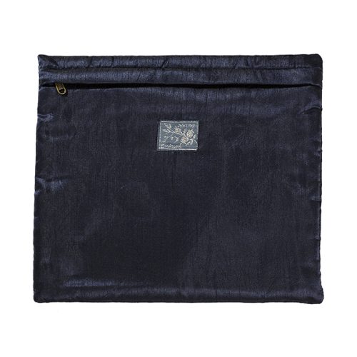 Tallit Bag - Full Embroidery - Squares - Blue